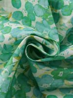 Summer Design Girls’ Oil Painting Flowers Pattern Short Sleeves Crew Neck Dress - Image 4