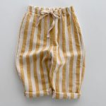 Summer Hot Selling Baby Breathable Thin Striped Loose Comfortable Pants - Image 14