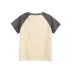 Summer Girls’ Cartoon and Letters Print T-shirt in European and American Style - Image 2