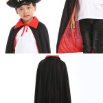 Halloween Pirate Cape Hats 3-Piece Sets, Cape, Hat, Eye Patch. - Image 4