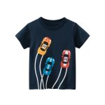Baby Boy Cartoon Car Print Cool Short-Sleeved Tops - Image 5