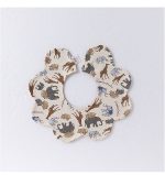 Adorable Simple Pattern Cotton Snap-on Flowers Shaped Bib - Image 13