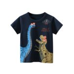 Baby Boy Dinosaur Print Round Collar Short-Sleeved Tee Shirt In Summer - Image 6