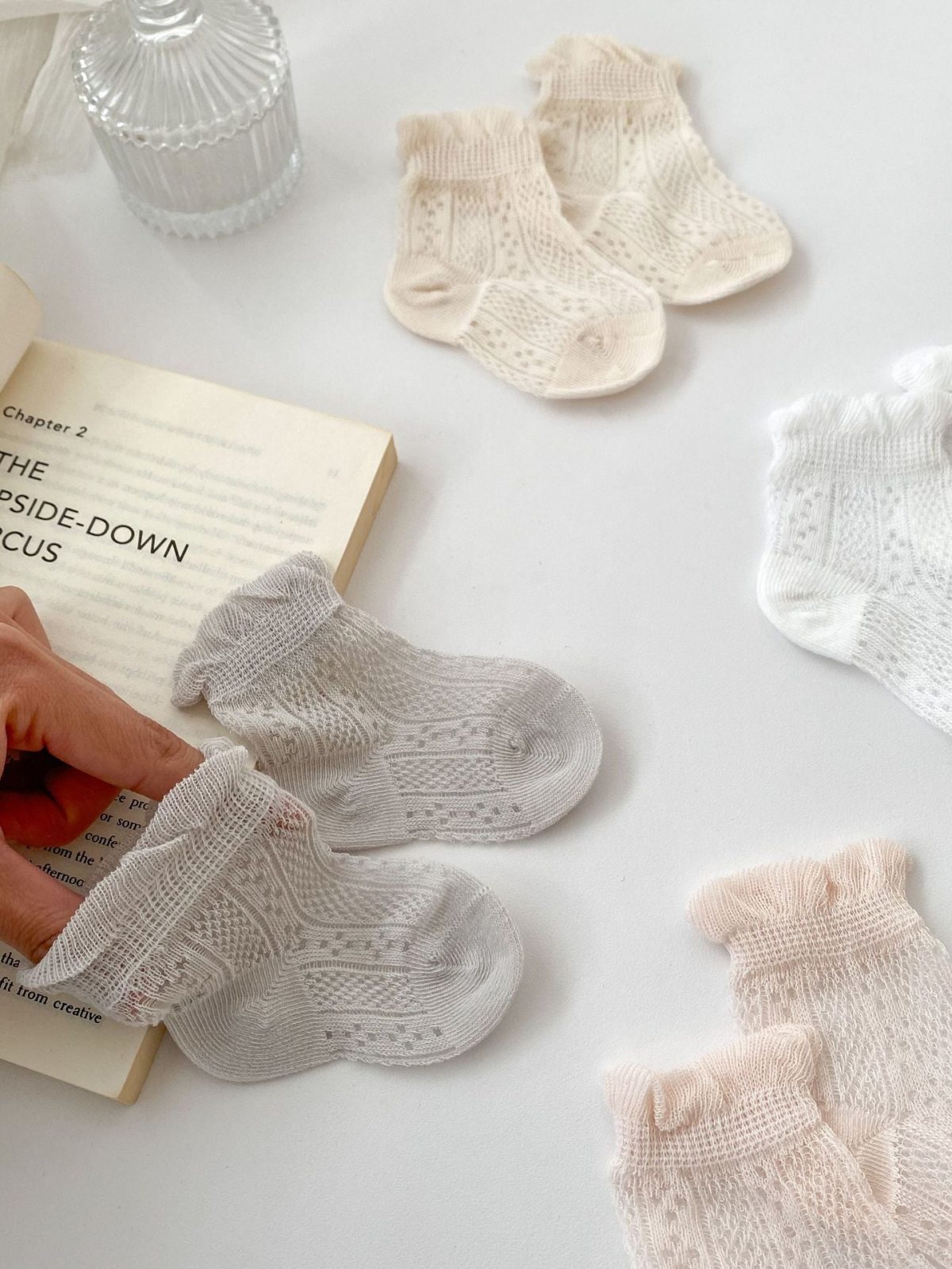 Pairs Summer Super Thin Breathable Socks For Girls: Baby Girls Floral Pattern Socks - Image 5