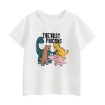 Summer Boys’ Cartoon Animals Pattern T-shirt in European and American Style