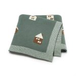 Hot Selling: Spring/Summer Arrival Knitted Cute Little House Soft Baby Blanket, Perfect For Newborn Boys And Girls - Image 7