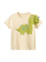 Boys’ Cartoon Dinosaur Print T-Shirt In European And American Style - Image 9