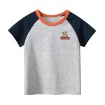Teddy Bear Logo Girls’ T-Shirt In European And American Style For Summer