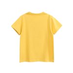 Summer Girls’ Puppy Cartoon and Letters Print T-shirt in European and American Style - Image 2