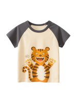 Boys’ Cartoon Animals Pattern T-Shirt In European And American Style - Image 13