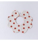 Adorable Simple Pattern Cotton Snap-on Flowers Shaped Bib - Image 6