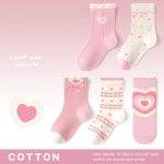 Autumn Arrival Baby Girls Breathable Cute Pattern Socks 1 Lot=5-Pair Set - Image 25