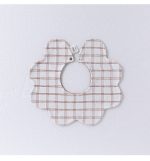 Adorable Simple Pattern Cotton Snap-on Flowers Shaped Bib - Image 8