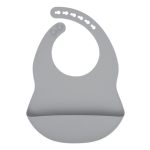 Baby Solid Color Food Grade Silicone Bibs - Image 13