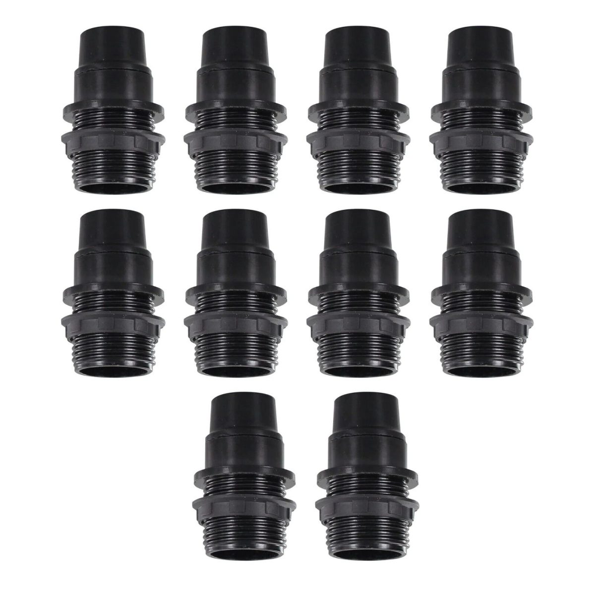 E14 Socket Bulb Holder Edison Small Screw Black Plastic Lamp holder~4357 - Image 10