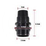 E14 Socket Bulb Holder Edison Small Screw Black Plastic Lamp holder~4357 - Image 4