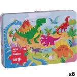 Puzzle Apli 48 x 32 cm Dinosaurs 48 Pieces (8 Units)