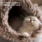 Donut Plush Cat Bed Cozy Cradle Nest - Image 3