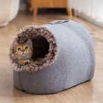 Donut Plush Cat Bed Cozy Cradle Nest - Image 4