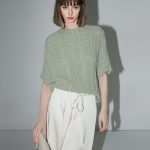 Textured Pleated Knit Batwing Top