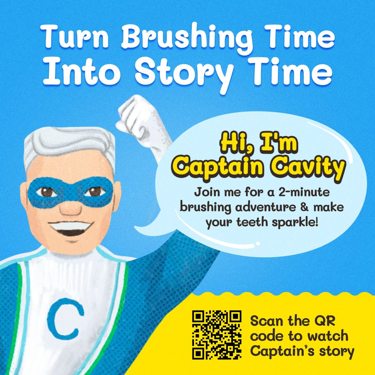 Captain Cavity Kids Character Toy Toothbrush - Image 3