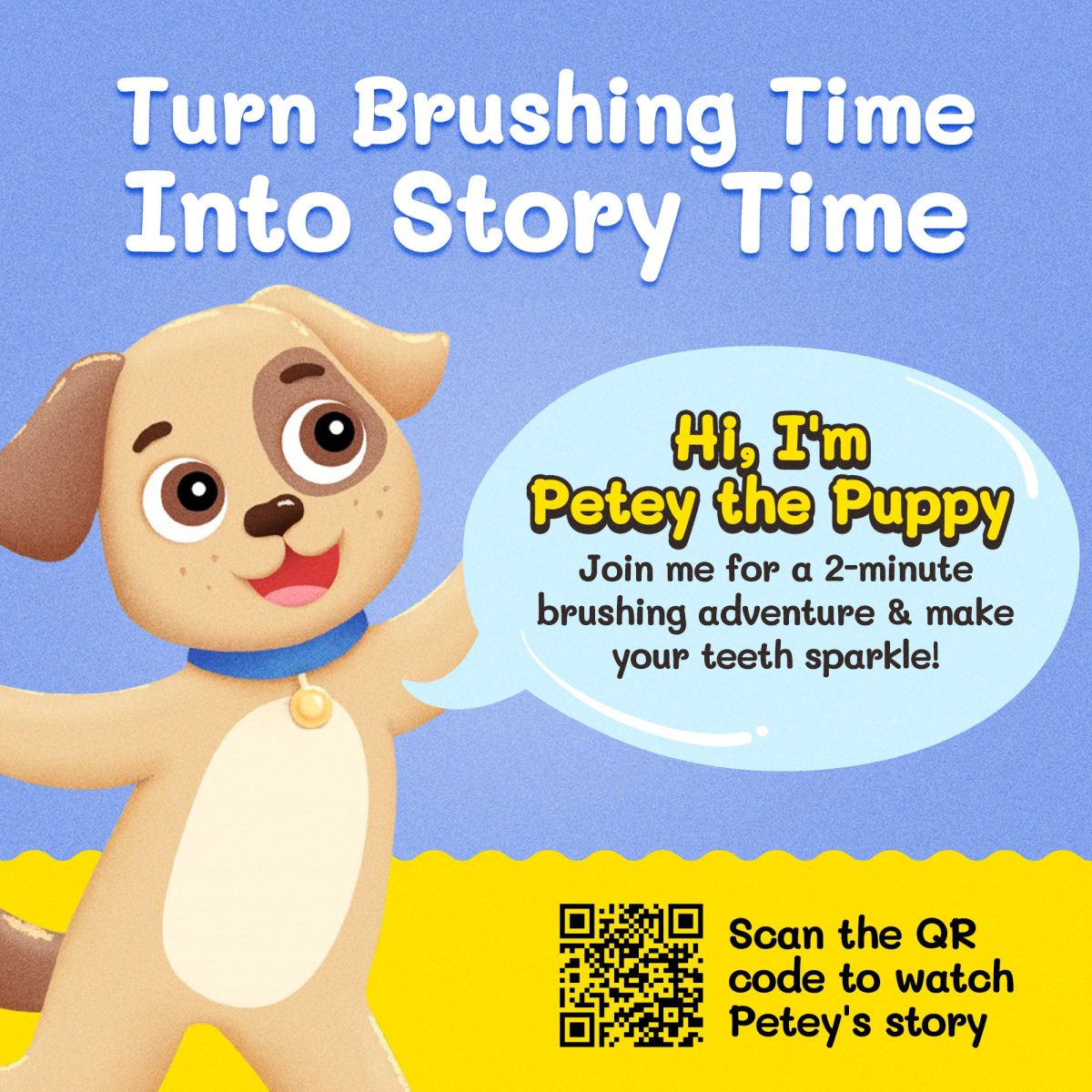 Petey the Puppy Toothbrush for Kids With Bonus Brush - Image 3