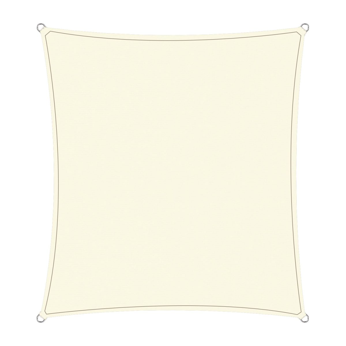 NNEDPE Waterproof Outdoor Shade Sail Canopy Sun Cloth  Square 4x4M - Image 1