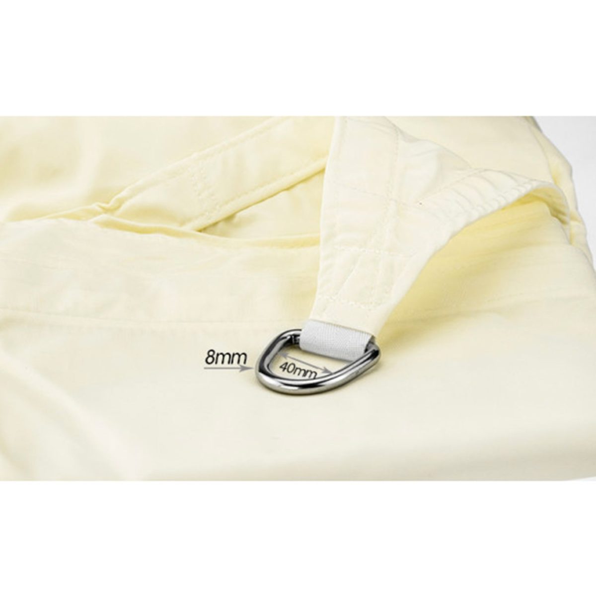 NNEDPE Waterproof Outdoor Shade Sail Canopy Sun Cloth  Square 4x4M - Image 2