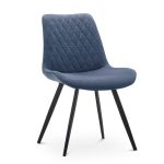 Jedálenská stolička Zoe, 2 kusy, oceľovo modrá - Image 2